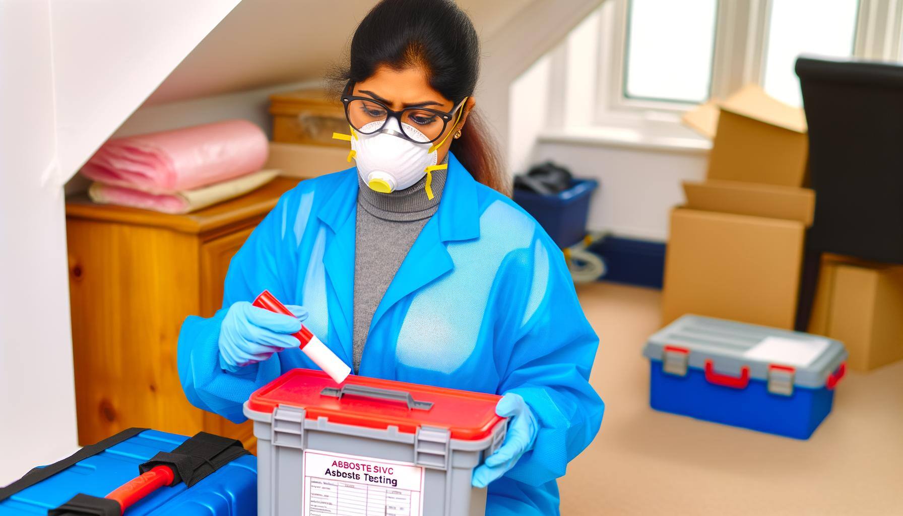 Asbestos Testing Professional in Residential Home