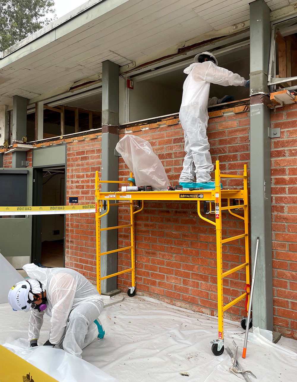 Humboldt University asbestos abatement field progress