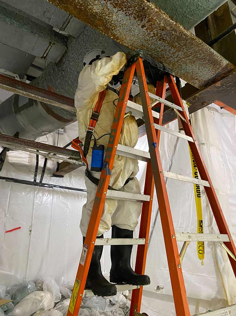 Asbestos abatement work completed at the San Diego medical facility