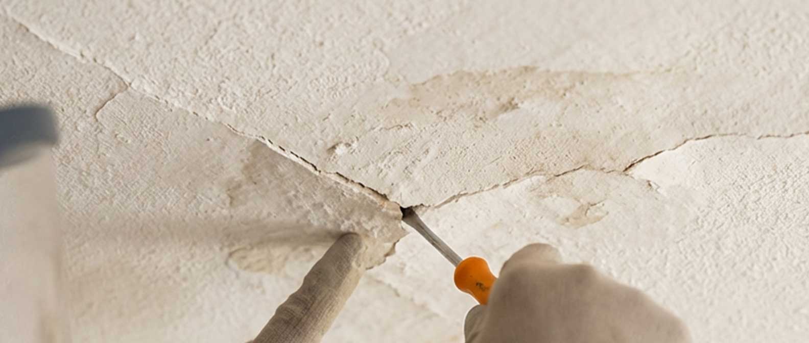 cracked stucco cielling popcorn cieling