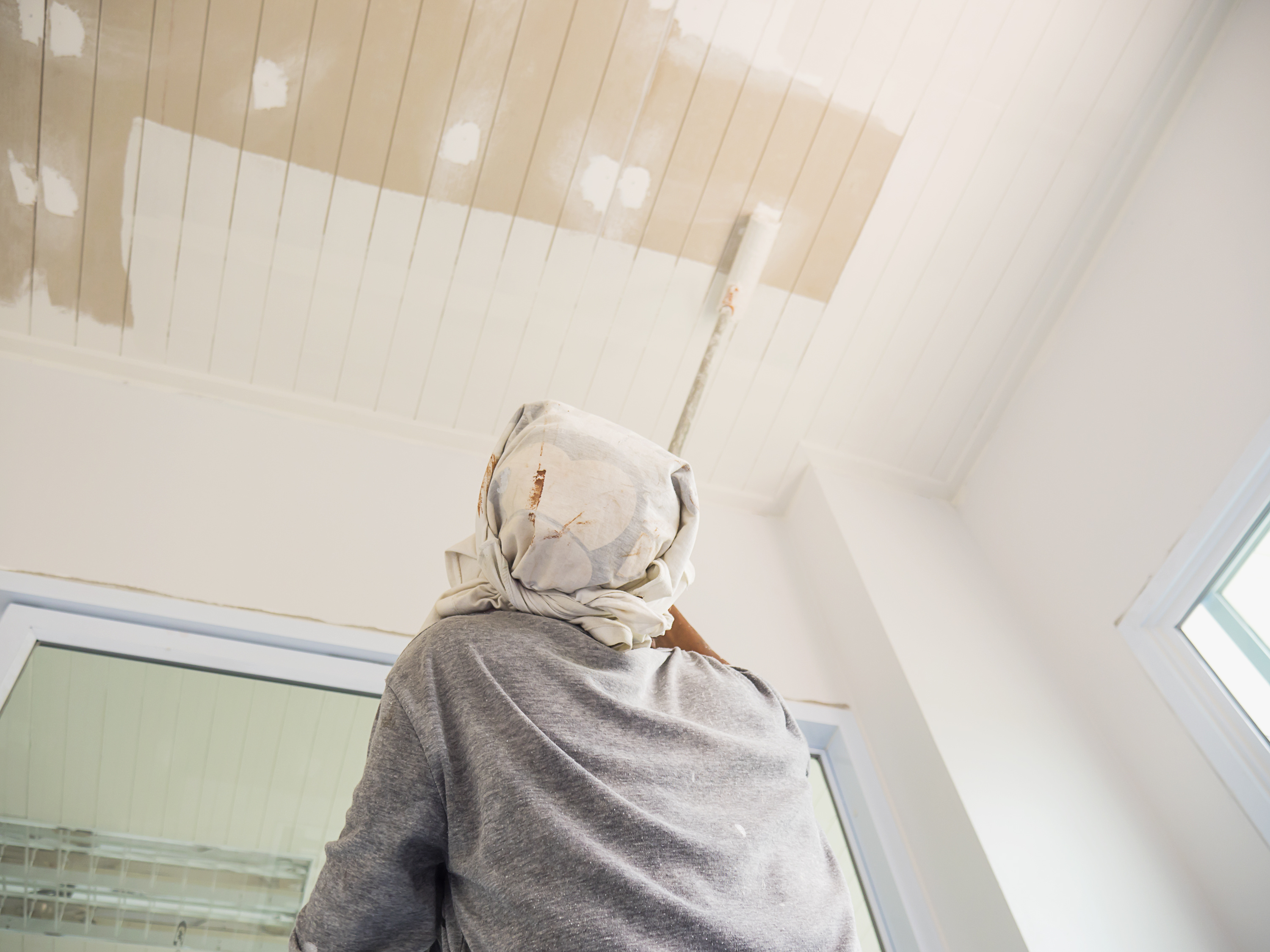 asbestos california: pop corn ceiling